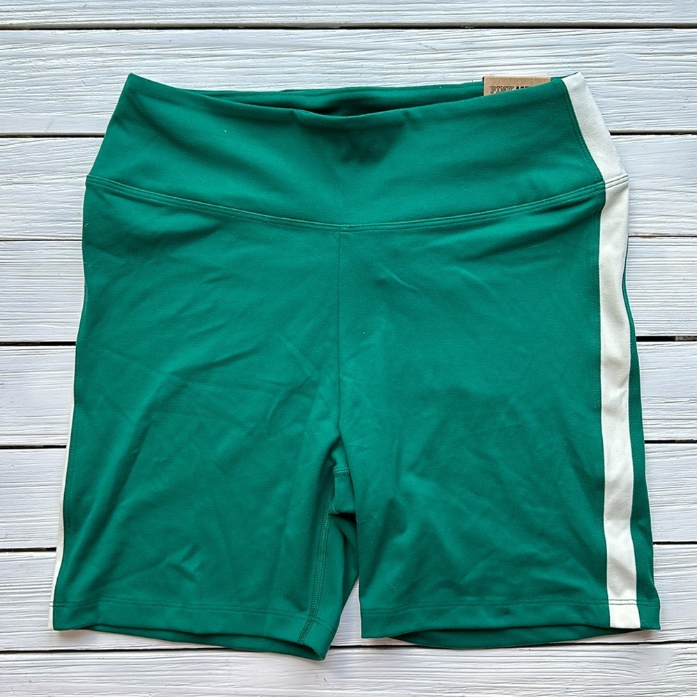 NWT VS PINK High Waist Bike Shorts Green size M